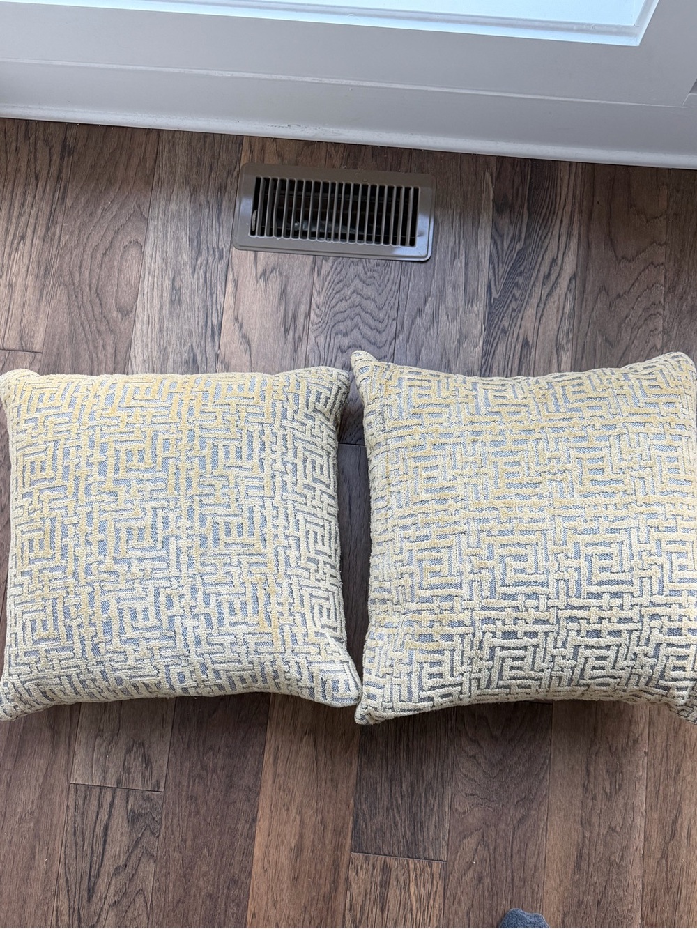 West Elm Allover Crosshatch Jacquard Velvet Pillows